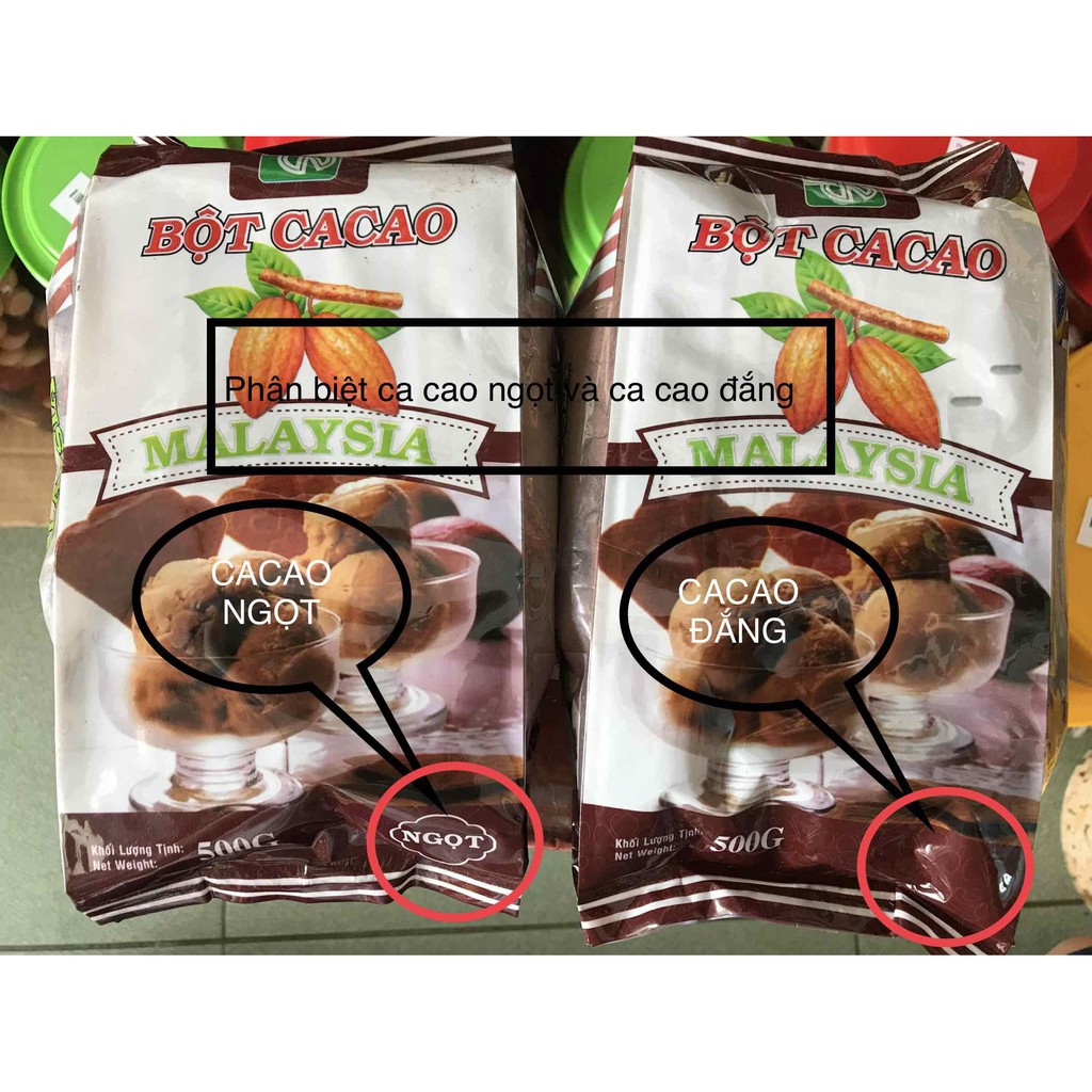 Bột Cacao Malay Malaysia Gói 100g