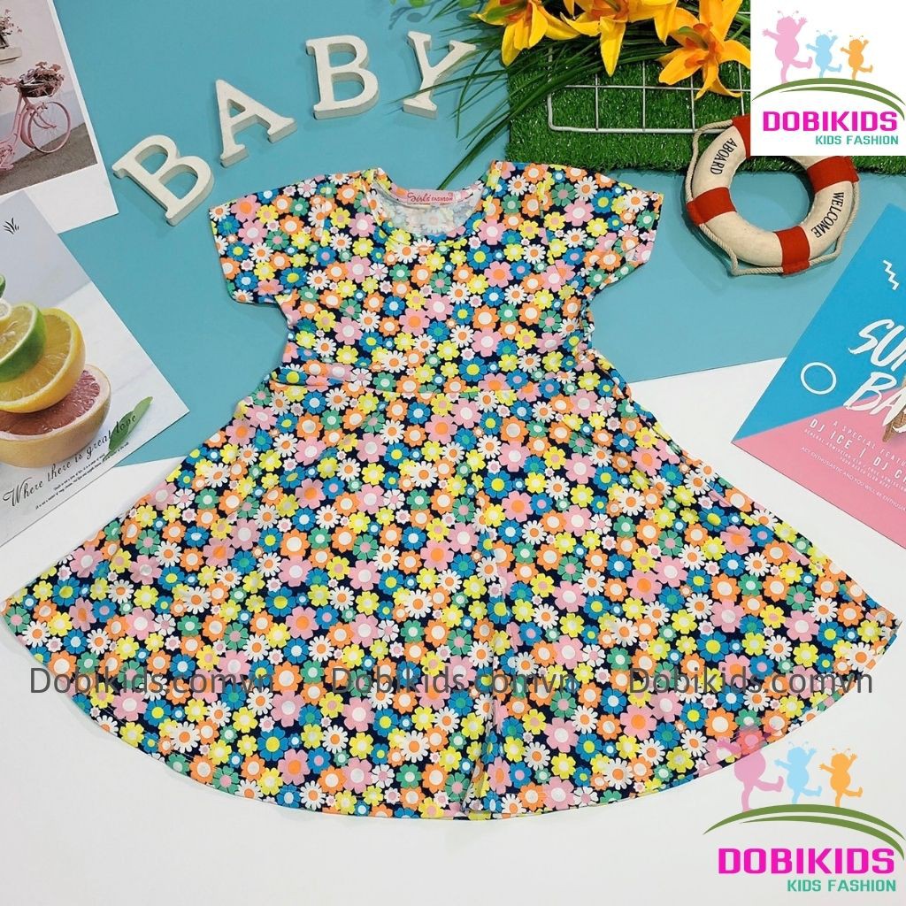 ❤️ VÁY BÉ GÁI ❤️ ĐẦM BÉ GÁI THUN 100% COTTON MỀM MÁT CO GIÃN  9-25kg