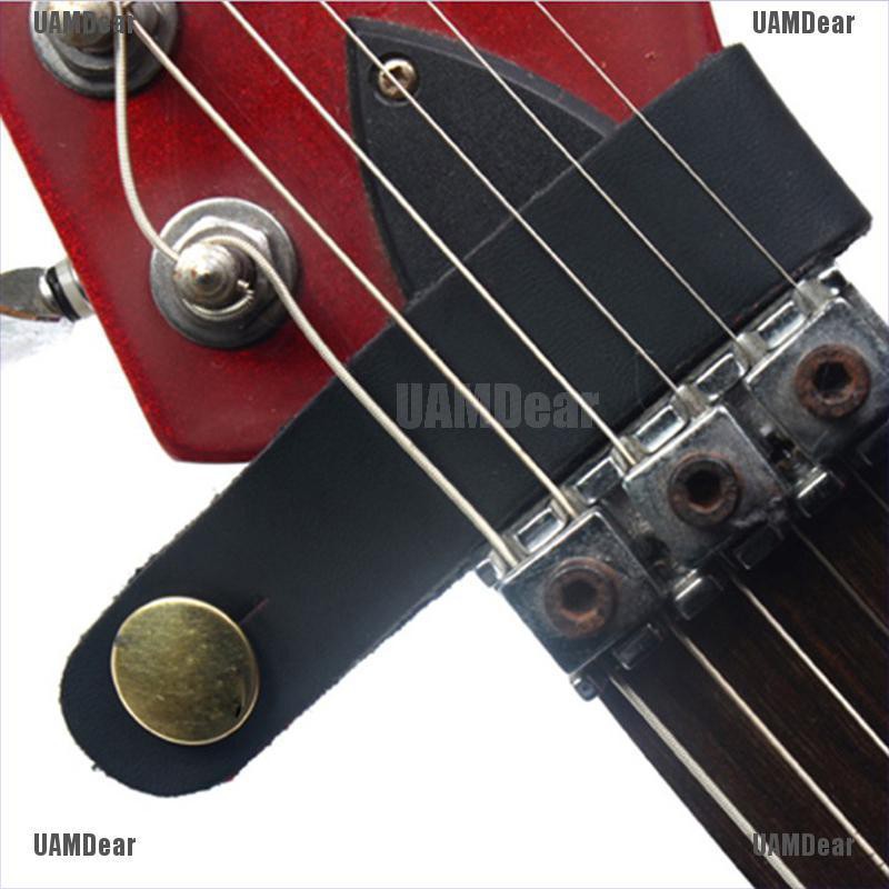 Dây da với nút kẹp bảo vệ an toàn cho đàn guitar acoustic/điện/bass