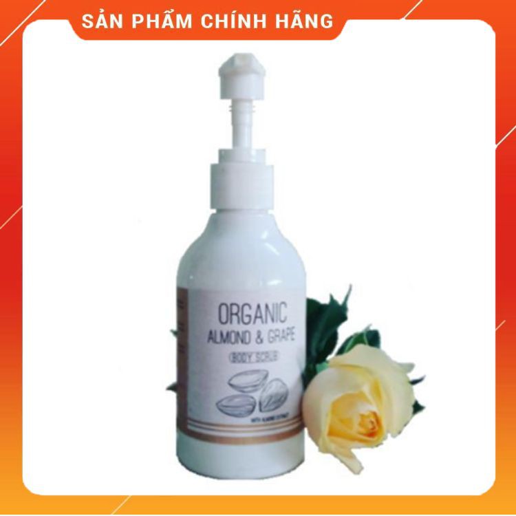 [Chính Hãng] Tẩy Da Chết Body – ORGANIC ALMOND & GRAPE  Chiết Xuất Thiên Nhiên 180 ML | BigBuy360 - bigbuy360.vn