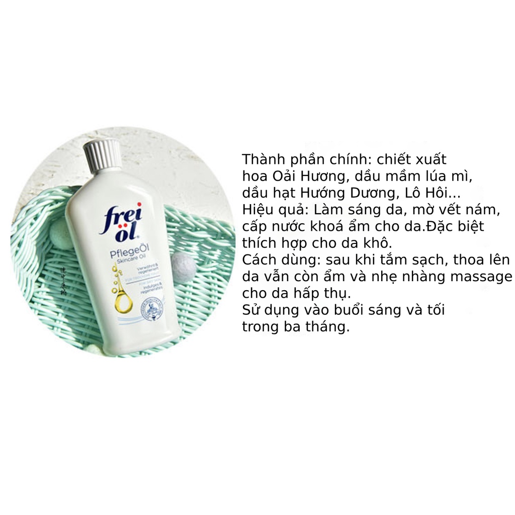 Dầu dưỡng da toàn thân Frei oil của Đức 125ml(HÀNG CÓ SẴN) | BigBuy360 - bigbuy360.vn