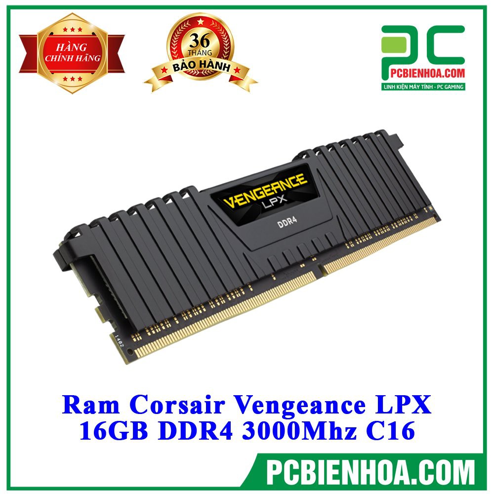 RAM CORSAIR VENGEANCE LPX 16GB DDR4 3000MHZ C16