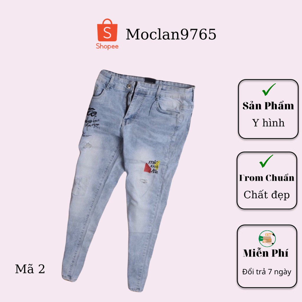 Quần jean nam cao cấp, chất liệu bò ( jean ) mềm mịn, from chuẩn, có nhiều mẫu đi kèm Moclan77