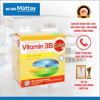 ✅  Vitamin 3B- Phúc Vinh - Hộp 100 Viên - Tăng Cường Sức Khỏe, Nâng Cao Sức Đề Kháng  [Date xa]