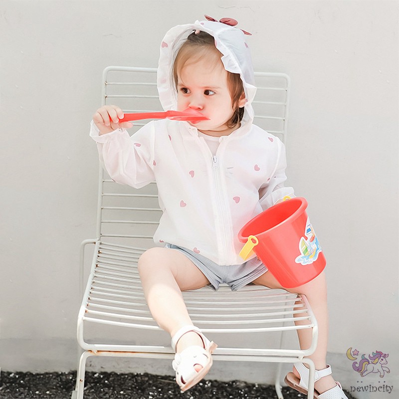 Áo Khoác Chống Nắng Thoáng Mát Thời Trang Mùa Hè Dành Cho Bé Gái