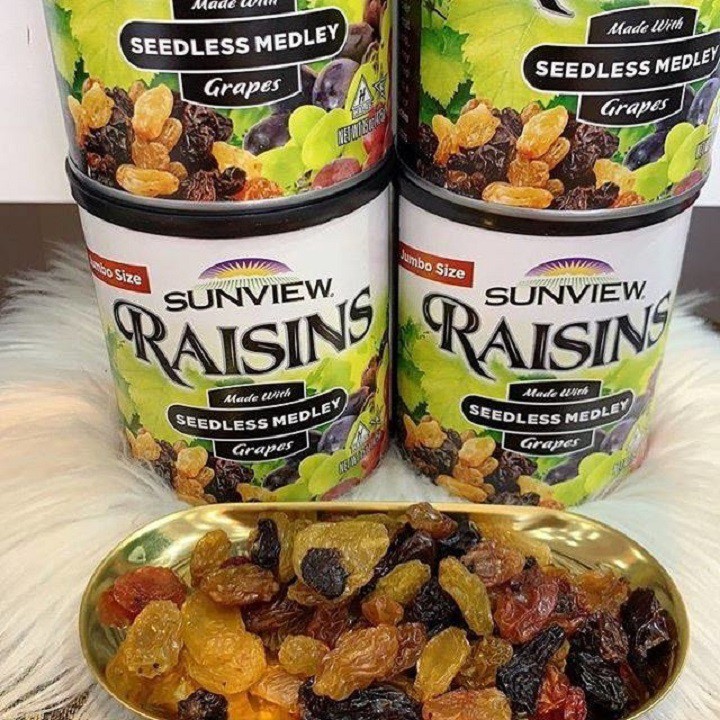 Nho Khô Mỹ Sunview Raisins hũ 425g