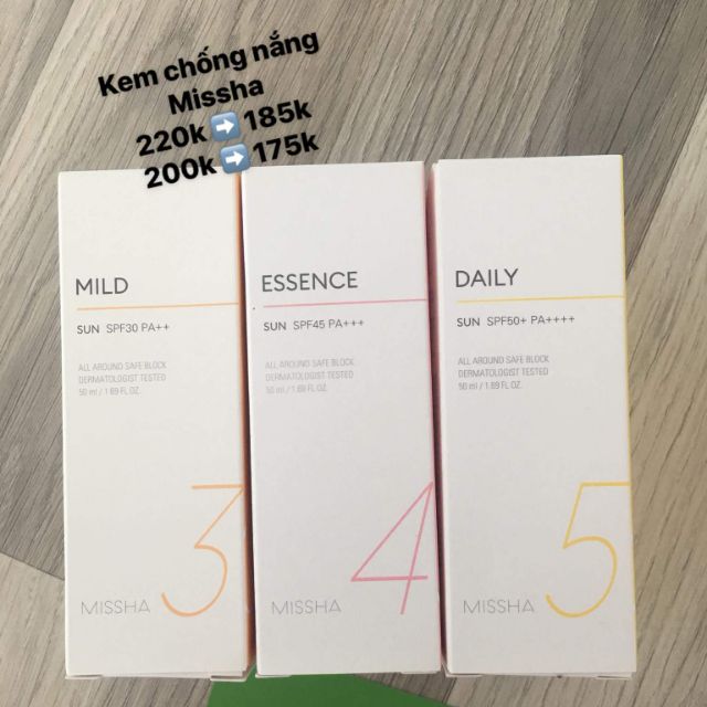 Kem chống nắng Missha
