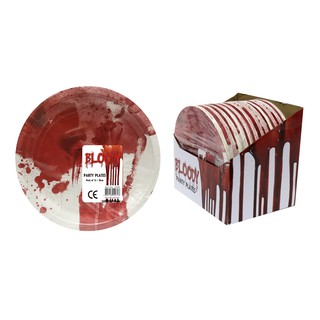 Đĩa giấy ăn tiệc 18cm-20 gói halloween uncle bills uh01628