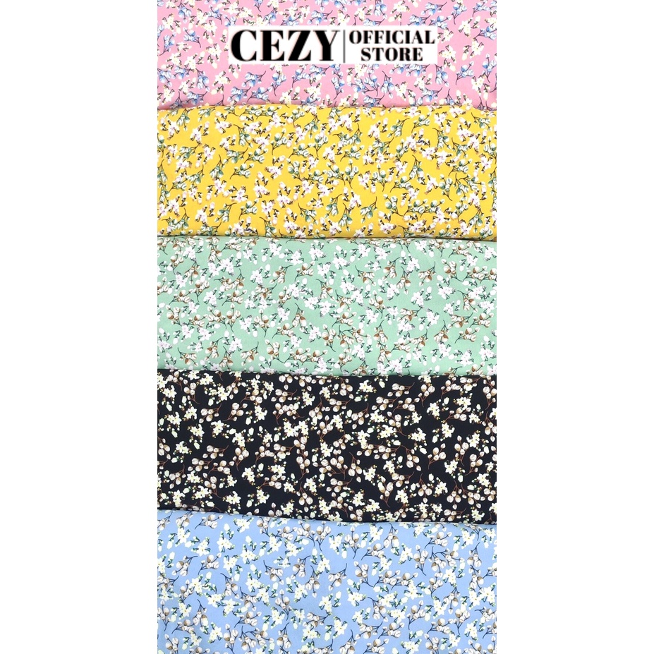 Đầm xòe hoa cổ tròn tay phồng có size bigsize CEZY D63