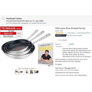 Chảo Tefal Jamie Oliver Titanium 20cm