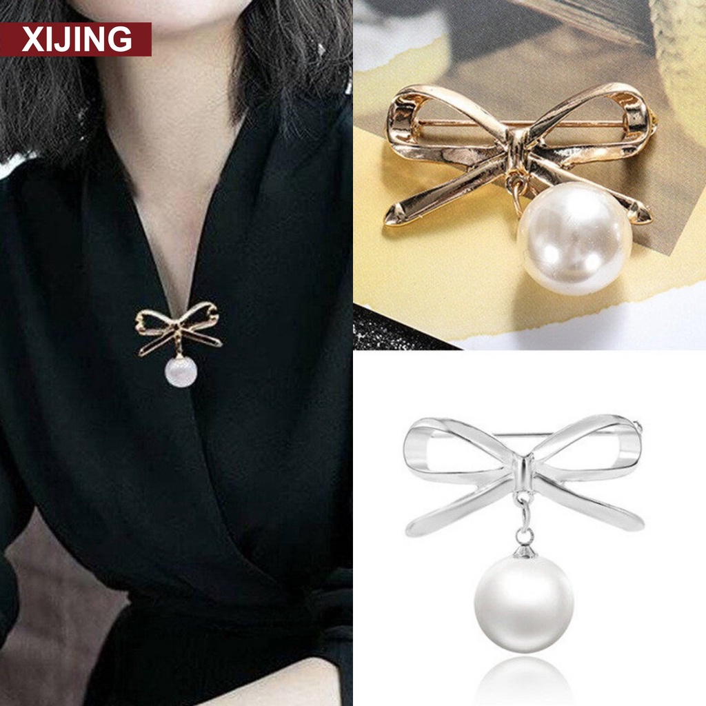 Ghim cài áo/ khăn choàng hình nơ độc đáo