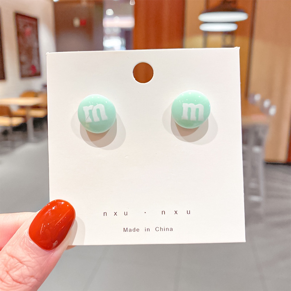 Bông Tai Bạc 925 Hình Tròn Mini Dễ Thương Cho Nữ