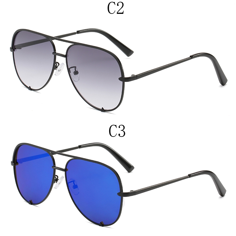 Male Aviator Outdoor Sunglasses Women Trend Double Beam Shade Glasses for Men Fashion Oval Eyewear | BigBuy360 - bigbuy360.vn