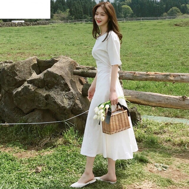 Đầm maxi full lót trắng tinh khôi chơi hè hết sẩy 🍍 Ảnh thật | BigBuy360 - bigbuy360.vn