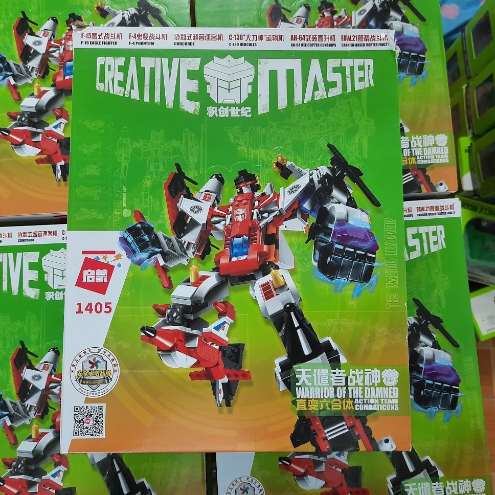 Bộ lắp ráp đồ chơi lego mô hình robot 6 trong 1 cho trẻ em No.1404