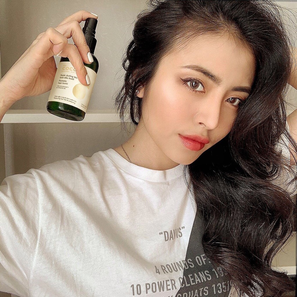 Nước dưỡng tóc tinh dầu bưởi (pomelo hair tonic) Cocoon 140ml tặng 1 son dưỡng cocoon 5g - Vegan Society