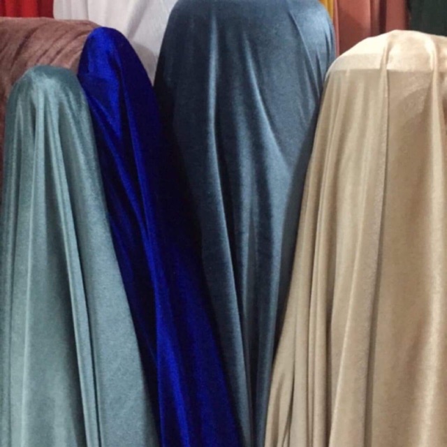 Combo 10 m lụa nhung hồng phấn 1m nude