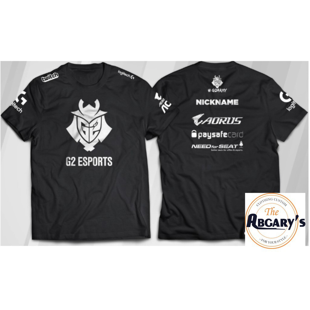 Mẫu áo thun in hình TSHIRT ESPORT- CS GO G2 ESPORT độc đẹp giá rẻ