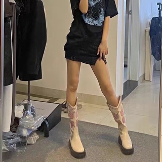 Boots da hoạ tiết | ảnh thật