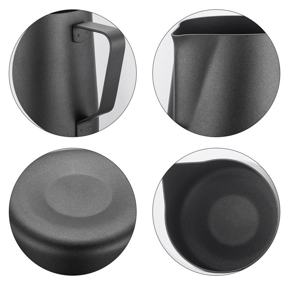 Bình tạo bọt sữa Latte 2Life bằng thép không gỉ tay cầm dài tiện dụng dùng cho pha chế