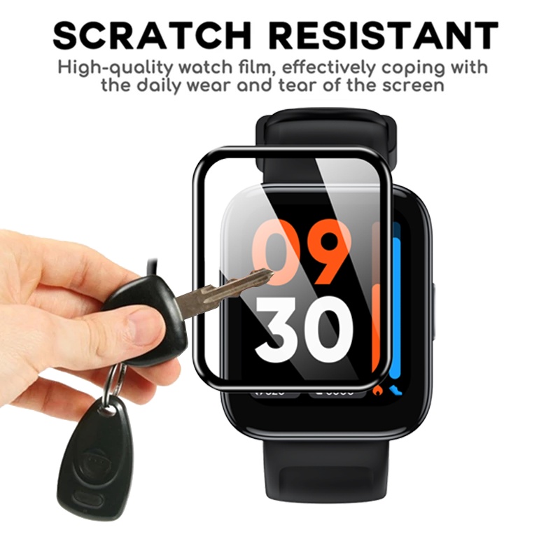 Đồng hồ Realme 3/2/S/T1/2Pro/S/2 PRO Bảo vệ màn hình 3D Realme TechLife Watch S100/SZ100/R100 Kính bảo vệ đầy đủ cạnh cong chống xước cho phim Realme Band 2