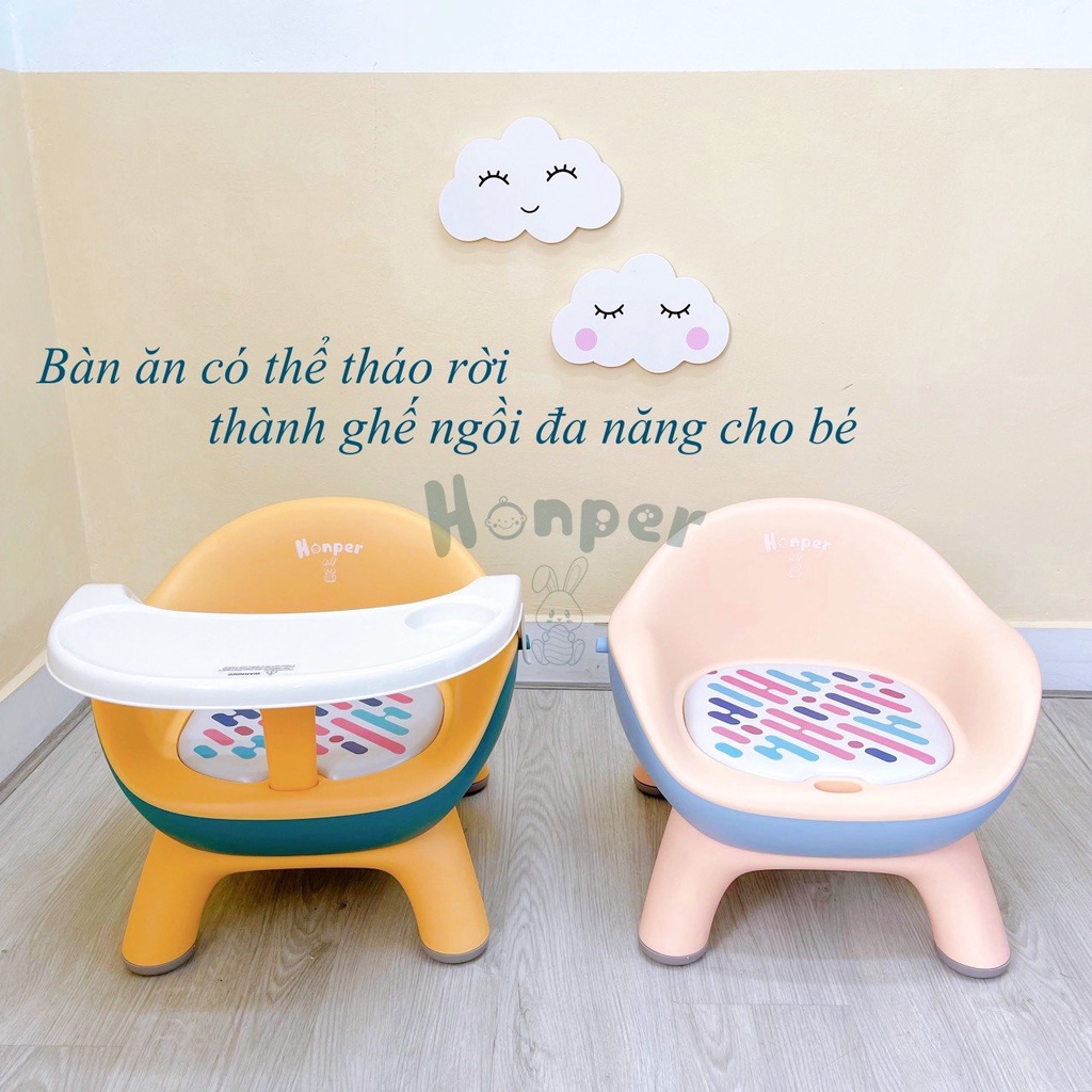 Ghế ăn dặm đa năng chính hãng Honper chống trượt có thể tháo rời- bh 1 năm