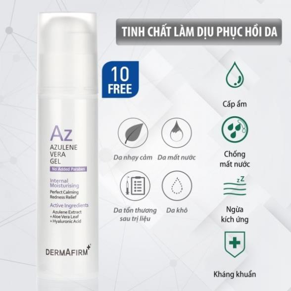 [HÀNG NHẬP KHẨU] Tinh Chất Hoa Cúc Làm Dịu Phục Hồi Tái Tạo Da Dermafirm Azulene Vera Gel