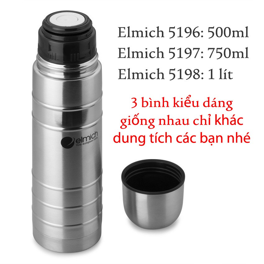 Bình Giữ Nhiệt Elmich Chính Hãng 500-1000ml [6 mẫu]