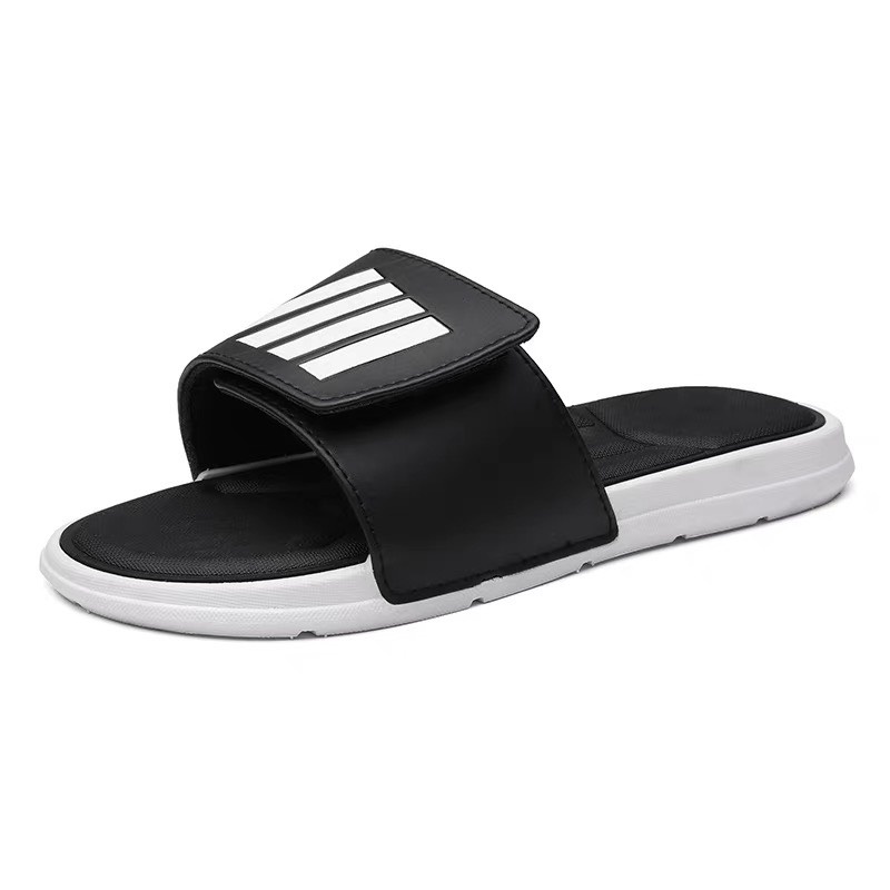 Dép quai ngang nam nữ 168 da họa tiết kẻ nổi đế bánh mì bệt cao 2 cm thời trang unisex đi học đi chơi đẹp giá rẻ
