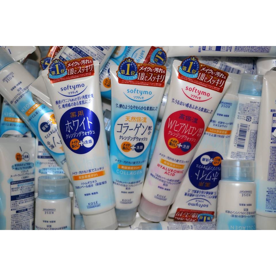 Sữa rửa mặt kose softymo collagen