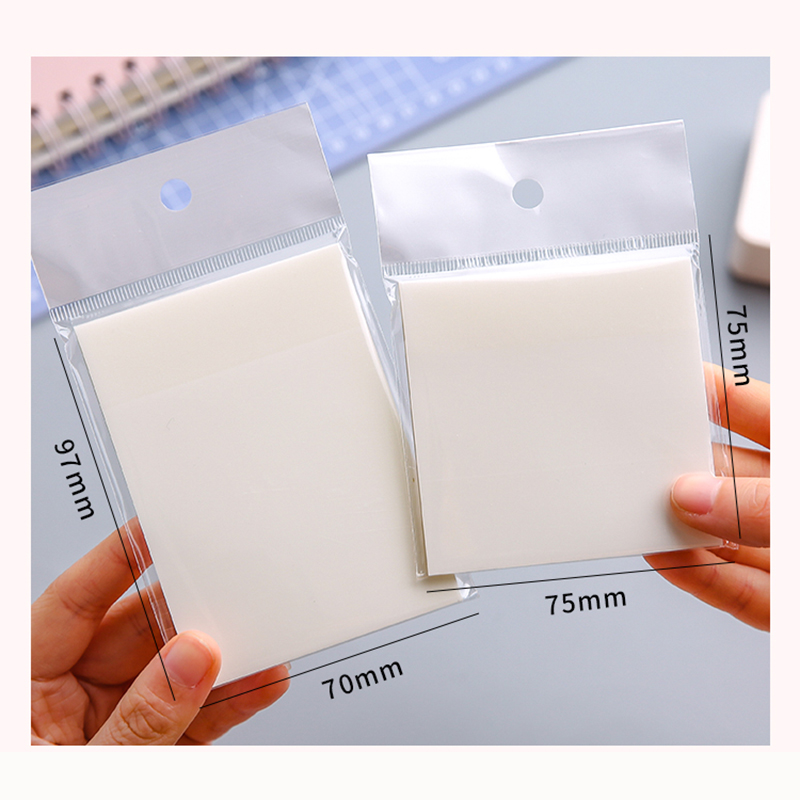 Set 50 Tờ Giấy Ghi Chú Trong Suốt Chống Thấm Nước 50 Tờ Tiện Lợi