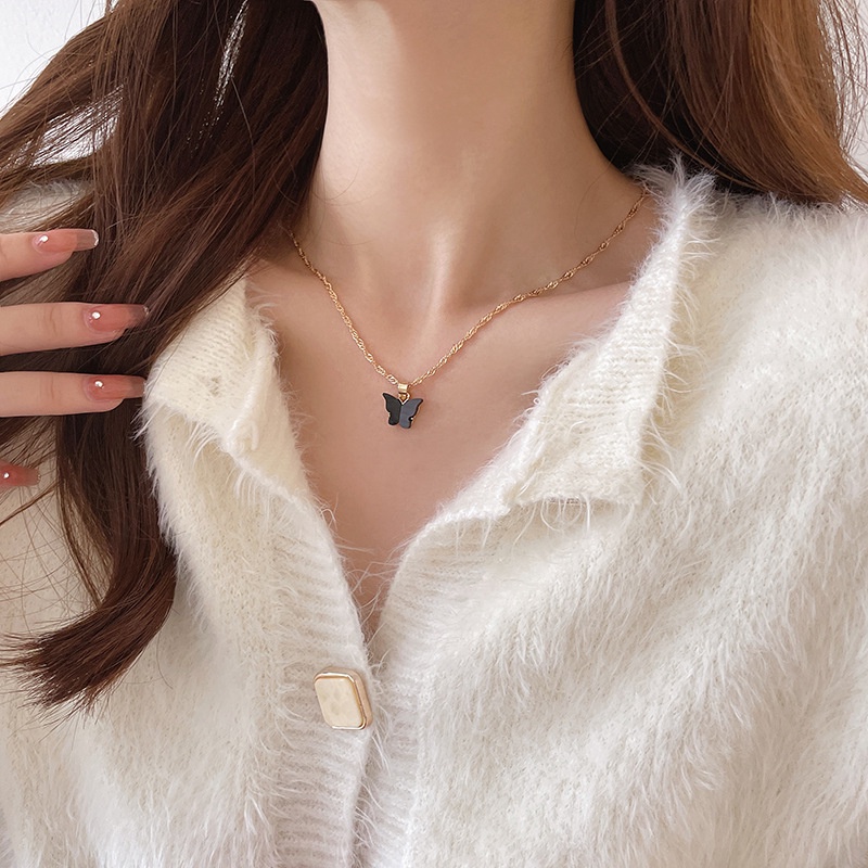 Dây chuyền / vòng tay mặt hình bướm phong cách Hàn Quốc dành cho nữ