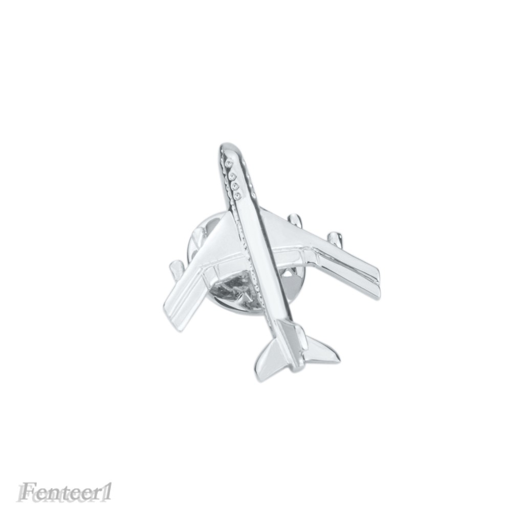 [Fenteer1] Ghim Cài Áo Hình Máy Bay Phản Lực Bằng Đồng Mạ Bạc