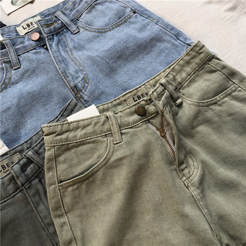 Quần Short Lưng Cao Phong Cách Retro 19034