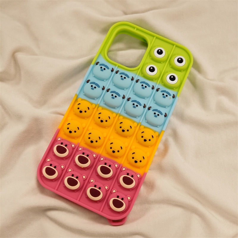 Ốp Điện Thoại Silicon Họa Tiết Hoạt Hình Winnie the pooh Cho Iphone 14PLUS 14 13 12 11 pro max xs xr x 7 8 plus