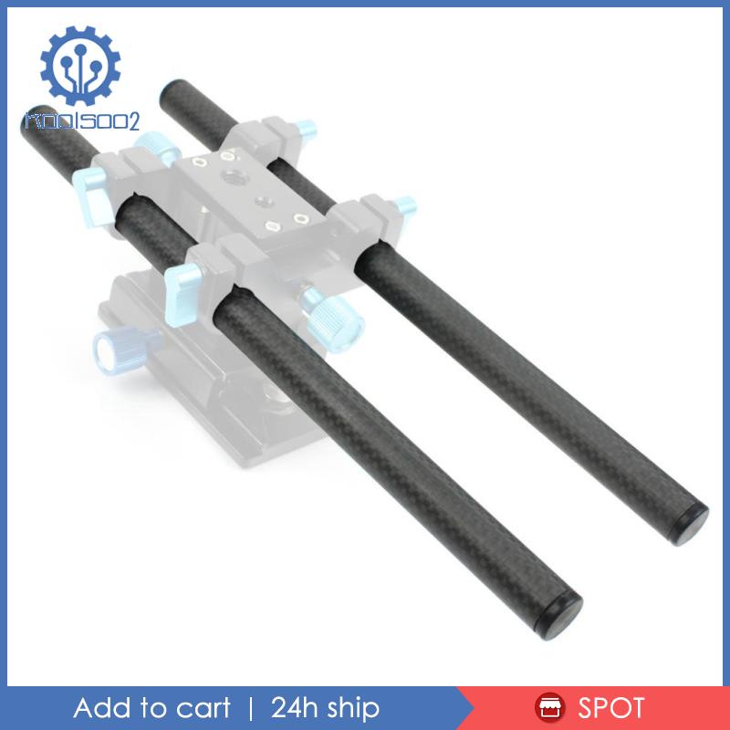 [Koolsoo2] 2 Thanh Carbon 40cm 16inch 15mm Cho Hệ Thống DSLR Rig System 15mm