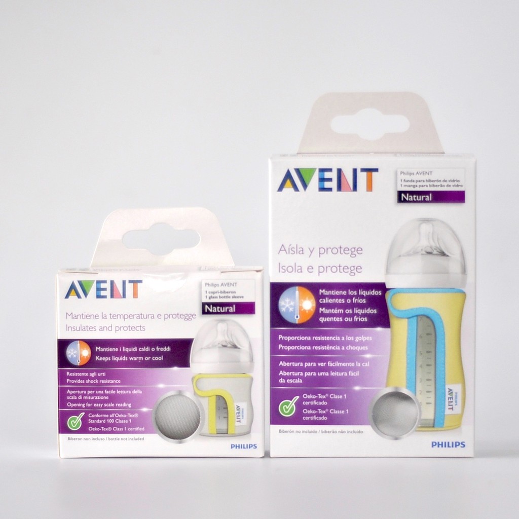 Bọc vải bình sữa thuỷ tinh AVENT Natural