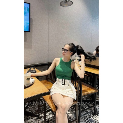 Áo thun tăm ba lỗ croptop