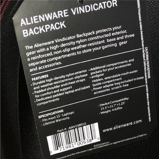 Balo laptop Dell Alienware Vindicator V2 REDTRIM