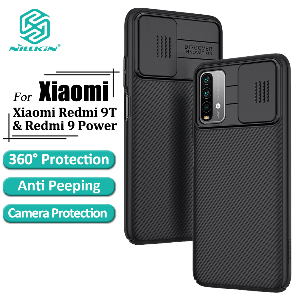 Ốp Điện Thoại Nillkin PC Cứng Sang Trọng Với Nắp Trượt Bảo Vệ Ống Kính Cho Xiaomi Redmi 9T / 9 Power