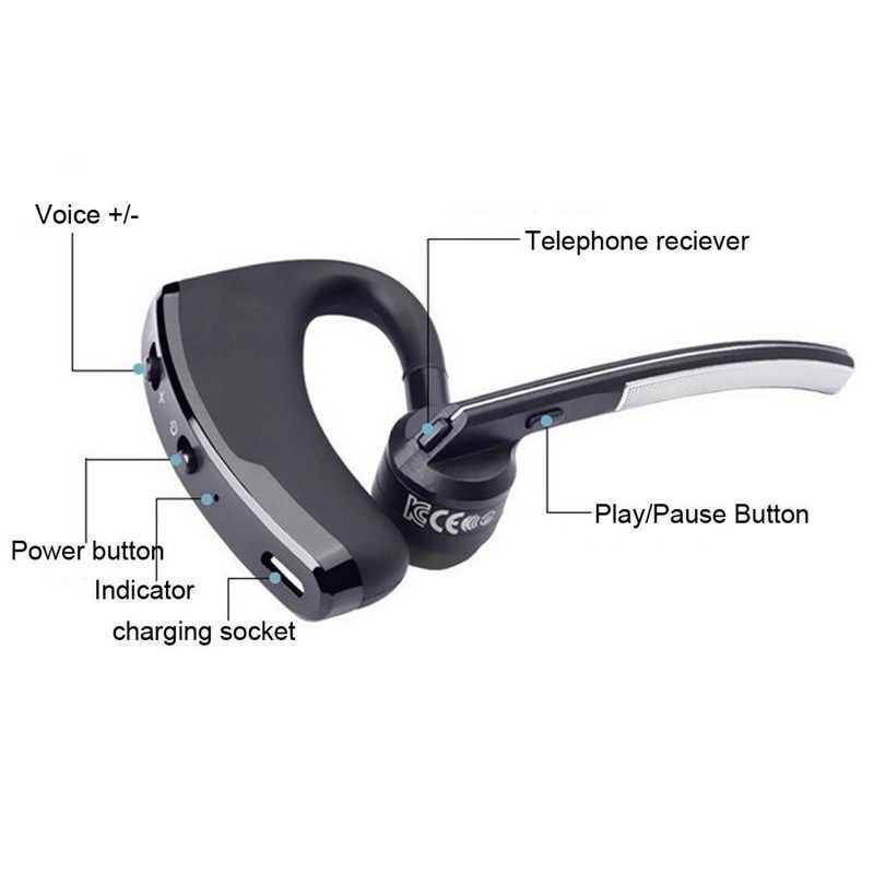 Tai nghe ko dây v8 có mic thích hợp cho Apple Android
