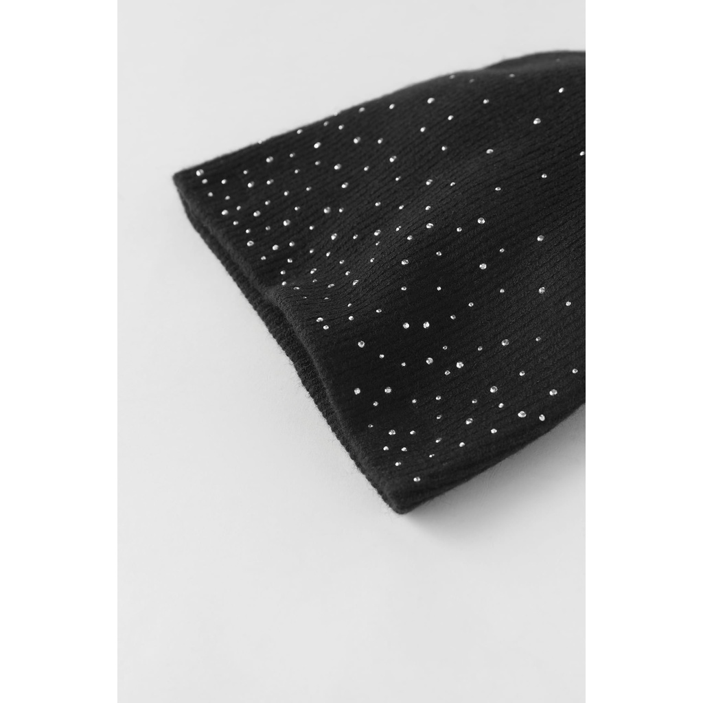 Mũ len đính đá Zara Auth New Tag có sẵn size 10-14y 0653/737 0653737