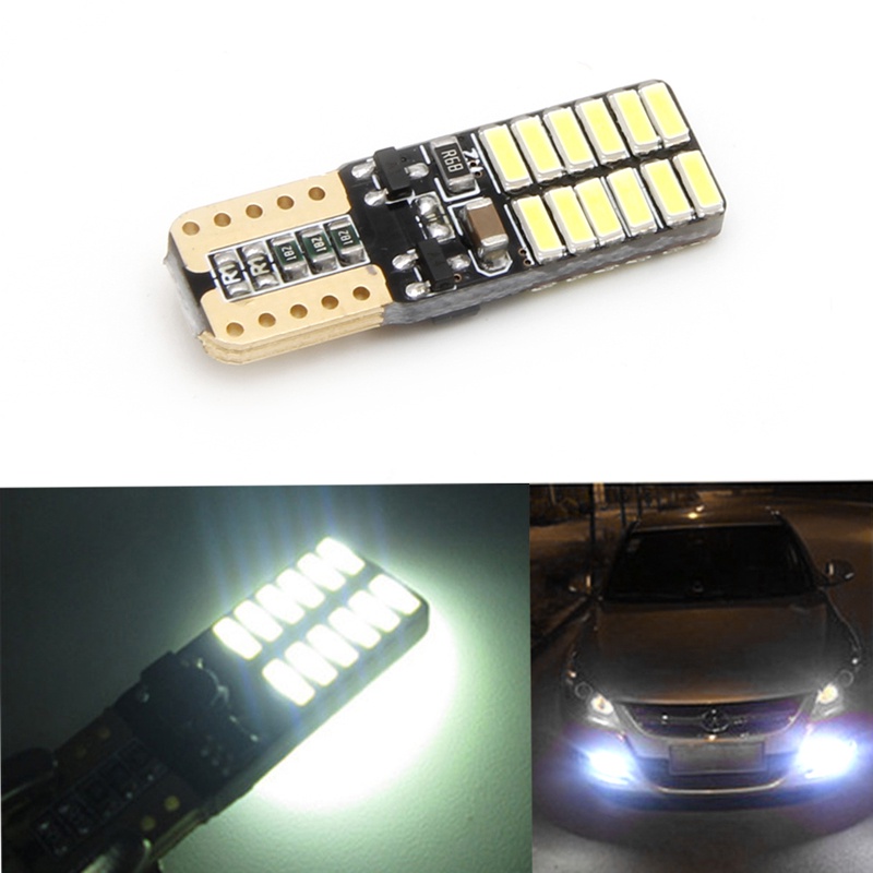 Đèn LED Tín Hiệu Đuôi Xe DC 12V T10 4014 SMD 24 LED