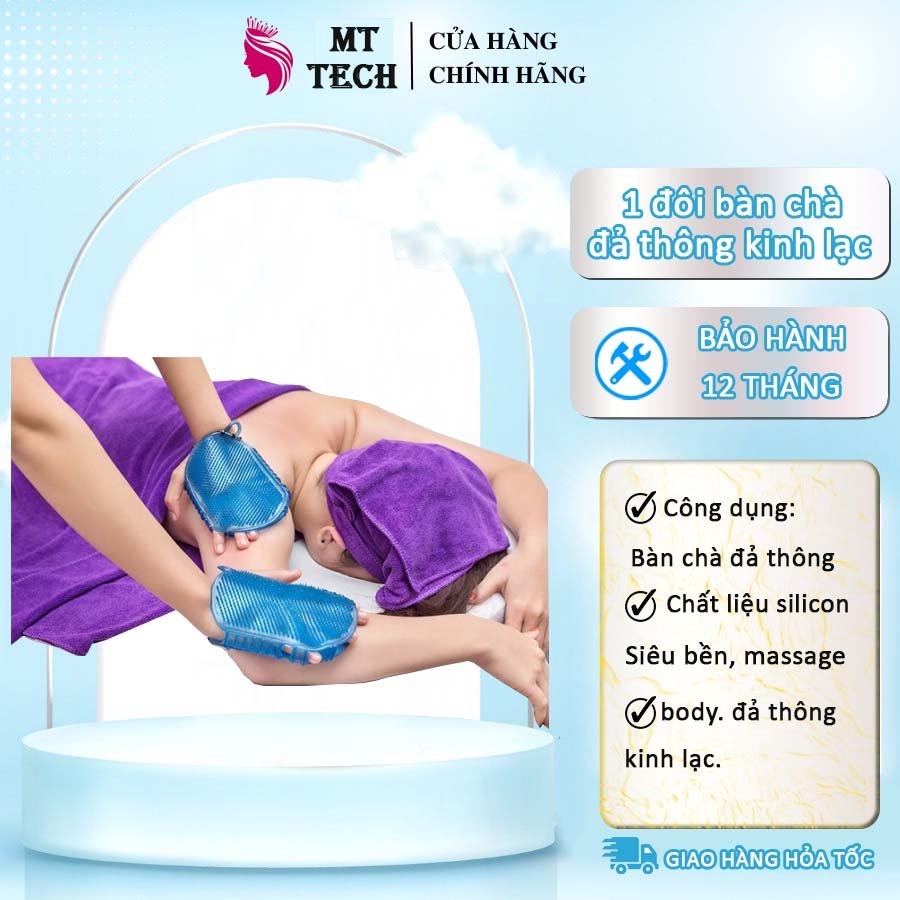 Combo 1 Đôi Bàn Chà Massage Body Đả Thông Kinh Lạc Liu Thông Khí Huyến Trọng Liệu Trình Dưỡng Sinh