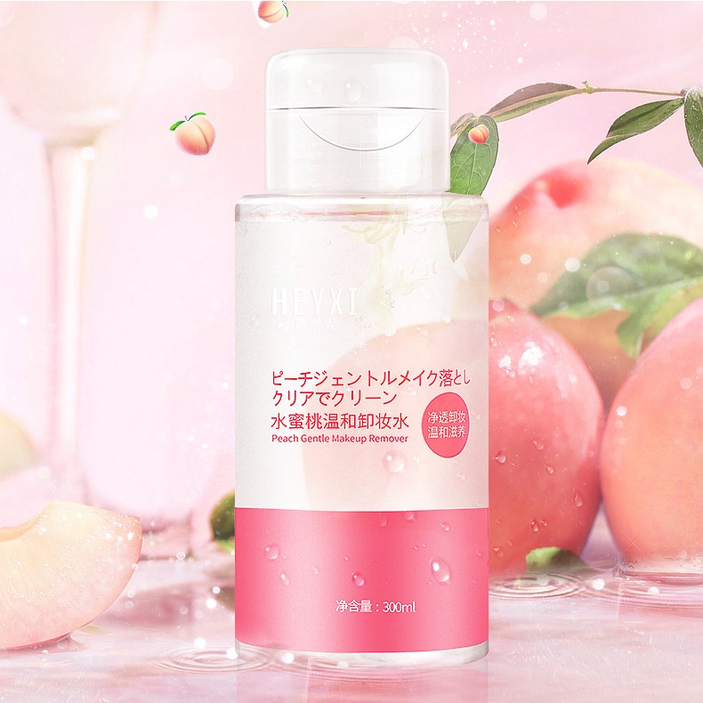 [Hàng mới về] Nước tẩy trang Heyxi hương đào dịu nhẹ làm sạch sâu không dầu 300ml