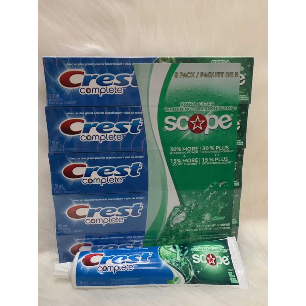 KEM ĐÁNH RĂNG CREST ADVANTAGE WHITENING PLUS SCOPE 232G CHÍNH HÃNG - 6461