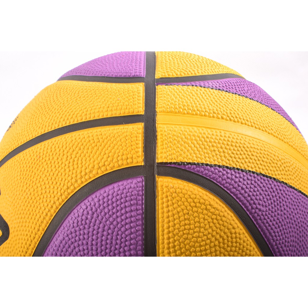 Bóng rổ Spalding NBA Team - Lakers Outdoor size 7 + Tặng bộ kim bơm bóng và lưới đựng bóng