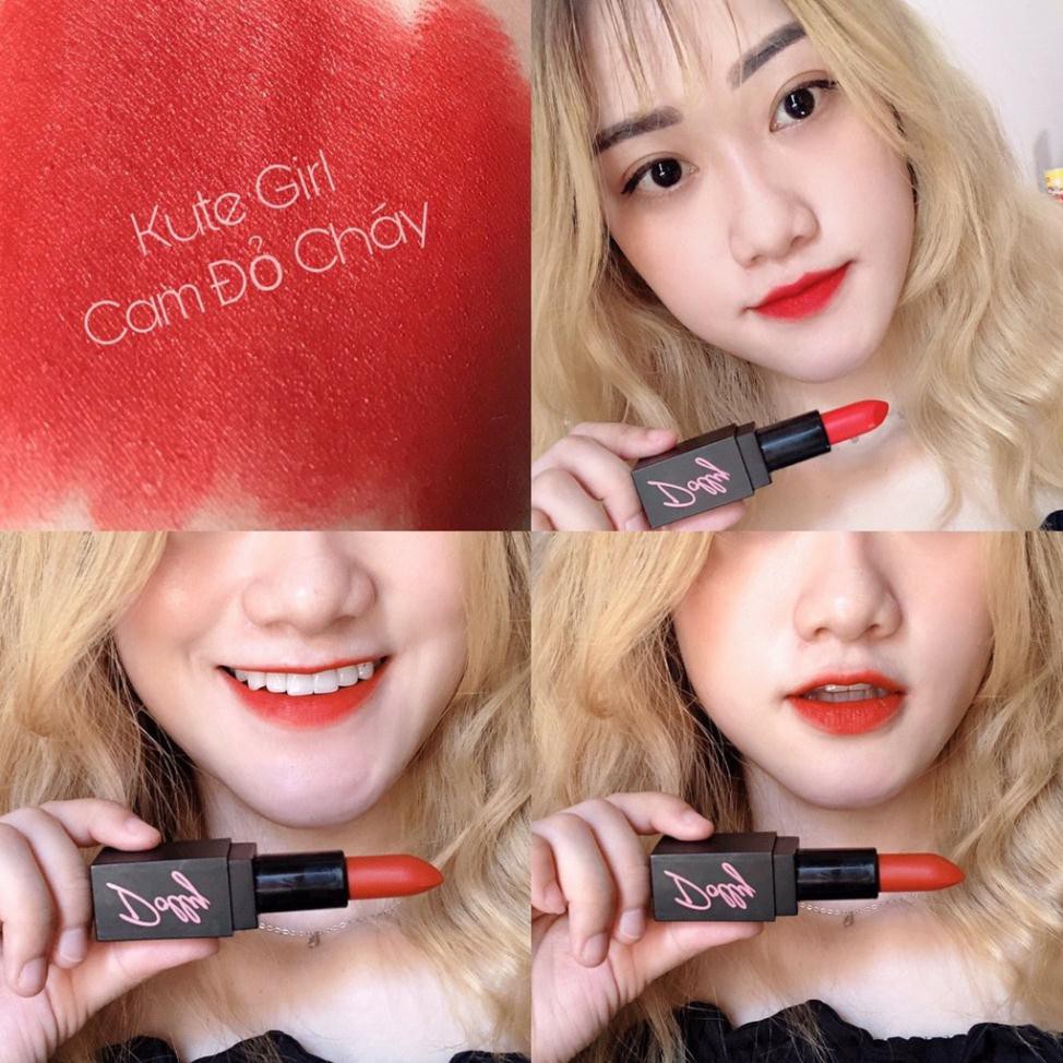 [Cam Đỏ Cháy ] Son Sáp Phủ Phấn Dolly Không Chì Màu Cam Đỏ Cháy | BigBuy360 - bigbuy360.vn