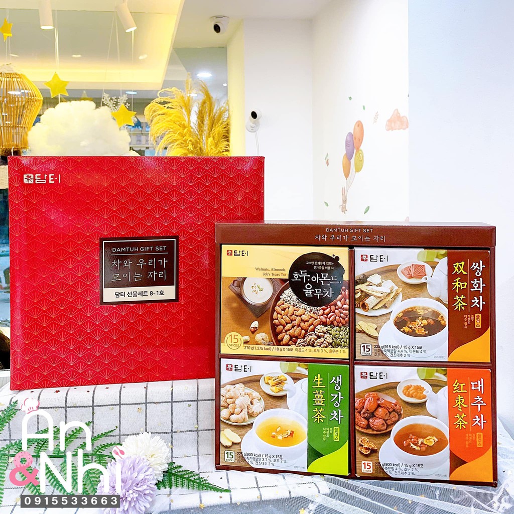 Set trà ngũ cốc quà tặng Damtuh