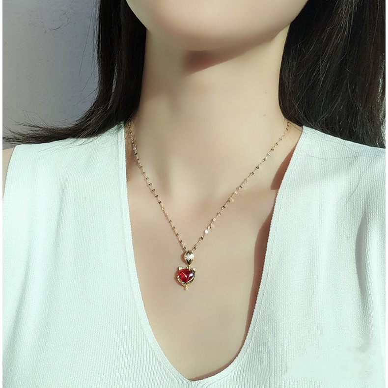 Dây chuyền nữ THÉP TITAN NGUYÊN CHẤT mặt hồ ly mẫu mới nhất 2021 vòng cổ nữ KHÔNG GỈ thiết kế thời trang độc đáo